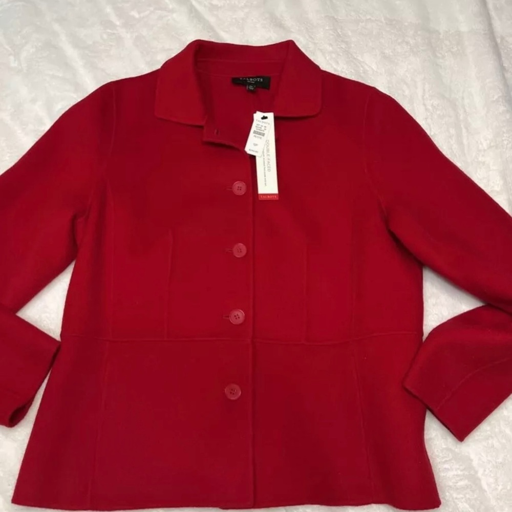 NWT Talbots Women’s Jacket Coast Red Size 12 P
